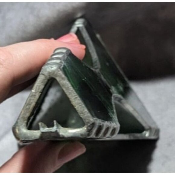 Green Marbled Stained Glass Decor - Picture 8 of 10